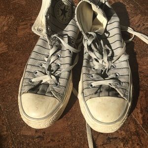 Grey Converse High Tops
